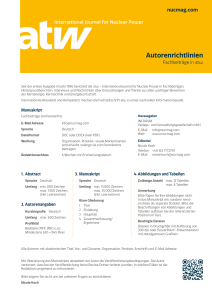 Autorenrichtlinien